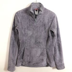 The North Face Quarter Zip Osito Grey Pullover Fleece size Small